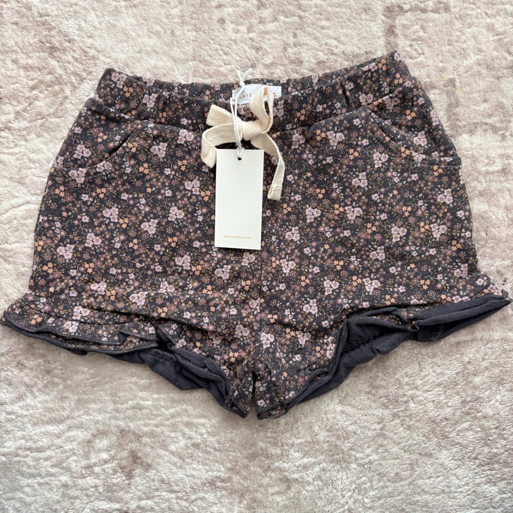 Jamie Kay Girls Organic Cotton Stretch Floral Shorts 7y Boho New